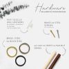 Bathroom Bundle Kit [Round End] | Rack in Storage by Keyaiira | leather + fiber | Artist Studio in Santa Rosa. Item composed of wood and brass