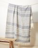 Marta Throw - Blue | Linens & Bedding by MINNA