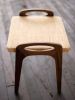 Wood and Cork Stool or Ottoman | Suber Stool by Alabama Sawy | Chairs by Alabama Sawyer. Item made of walnut