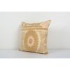 Lumbar Pastel Long Pillow from Vintage Suzani Textile - Beig | Cushion in Pillows by Vintage Pillows Store