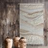 Handwoven Wool Jute Wall Hanging Textured Neutral Boho Tapestry Accent | Wall Hangings by Swiflo