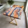 Custom Clear Epoxy Resin Table | Dining Table in Tables by Ironscustomwood. Item made of wood with synthetic