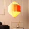 Oblong - Active Orange | Pendants by FIG Living. Item composed of paper in minimalism or contemporary style