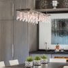 Industrial Banqueting Linear Suspension Blk Steel Chandelier | Chandeliers by Michael McHale Designs. Item composed of metal and glass