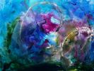 Deep Sea Meanders | Oil And Acrylic Painting in Paintings by Checa Art. Item composed of canvas