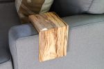 Spalted Hackberry Wood 7 1/8" couch armrest table | Side Table in Tables by Hazel Oak Farms. Item made of wood