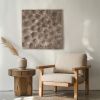 Handmade Rough Surface Wall Sculpture – Modern Geometric Plaster Art with Bold Textured Relief, Eco-Friendly Design for Unique Home Décor | Wall Hangings by Vaiva Art Atelier