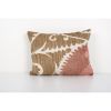 Vintage Brown Lumbar Pillow Case Fashioned from a 19th Centu | Cushion in Pillows by Vintage Pillows Store