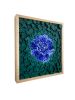 A Blue Peony | Wall Sculpture in Wall Hangings by StainsAndGrains. Item made of wood compatible with contemporary and industrial style