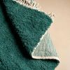 handmade berber shep wool green moroccan boujad rug | Area Rug in Rugs by Benicarpets