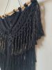 Black Macrame Wall Decor | Macrame Wall Hanging in Wall Hangings by Got A Knot. Item made of cotton compatible with boho style