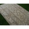 Vintage Turkish Geometric Milas Wool Low Pile Rug | Area Rug in Rugs by Vintage Pillows Store. Item composed of cotton & fiber