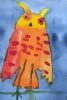 Orange Owl - Original Watercolor | Watercolor Painting in Paintings by Rita Winkler - My Art, My Shop -by Rita ... Where Every Stroke Speaks of Joy and Inclusion. Item made of paper works with contemporary & modern style