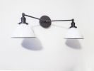 Bathroom Vanity Wall Sconce - Matte Black Light - Mid | Sconces by Retro Steam Works. Item composed of metal