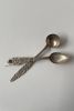 Set of 2 Nickel Silver Bolivian Tea Spoons | Utensils by OWO Ceramics. Item made of metal