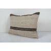 Anatolian LumbarStriped Kilim pillow cover Sofa Rug Pillow C | Sham in Linens & Bedding by Vintage Pillows Store. Item made of cotton