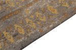 Rug & Kilim’s Abstract Rug in Gray, Gold and Beige-Brown All over Pattern | Area Rug in Rugs by Rug and Kilim