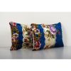 Velvet Floral Pillow Cover, Set of Two Ethnic Rectangular | Sham in Linens & Bedding by Vintage Pillows Store. Item made of cotton with fiber