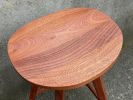 Solid Wood Swivel Bar Stool - Cupped Seat, USA Made | Chairs by Marco Bogazzi