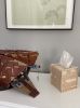 Tissue Box Cover Merino Wool Felt Rake Bamboo | Decorative Box in Decorative Objects by Lorraine Tuson