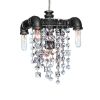 Tribeca Compact Chandelier Pendant (5 Bulb) | Chandeliers by Michael McHale Designs. Item made of steel with glass