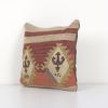 Striped Tribal Wool Handmade Pillow Covers, Pastel Organic E | Cushion in Pillows by Vintage Pillows Store