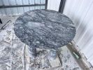 Tiger Skin Grey Marble Dining Table: Custom Order | Tables by AEGEAN MARBLE ARTISAN ATELIER
