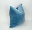 cornflower blue velvet pillow // blue velvet pillow // light | Pillows by velvet + linen