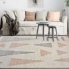 Handmade Jute Wool Flatweave, Neutral Ivory Area Carpet, Beige Textured Boho Decor | Area Rug in Rugs by Swiflo