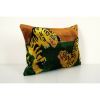 Tiger Silk Ikat Velvet Pillow | Sham in Linens & Bedding by Vintage Pillows Store. Item made of cotton