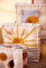 Rising Sun Floor Cushion | Pillows by CQC LA. Item composed of cotton