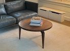 Round Wood Coffee Table: Wood, USA made | Tables by Marco Bogazzi