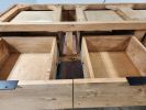 Model #1097 - Custom Floating Double Sink Vanity | Countertop in Furniture by Limitless Woodworking. Item composed of maple wood in mid century modern or contemporary style