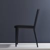 "Wing" CW7. Ebonized, Solid Back | Dining Chair in Chairs by SIMONINI. Item composed of wood & fabric