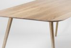 White Solid Oak Dining Table | Tables by Manuel Barrera Habitables. Item made of oak wood