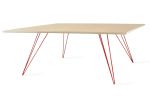 Williams Coffee Table / Maple / Rectangle | Tables by Tronk Design. Item made of maple wood with metal
