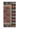 70s Vibrant Colors Striped Design Turkish Kilim Rug | Area Rug in Rugs by Vintage Pillows Store
