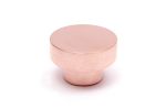 Dot 30 Brushed Copper Knob | Hardware by Windborne Studios. Item composed of copper