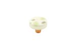 Terrazzo Tea Green Circle Knob | Hardware by Windborne Studios. Item composed of stone
