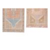 Yastik Rug Distressed Low Pile Petite Rug Faded Runner - Set | Runner Rug in Rugs by Vintage Pillows Store. Item made of cotton & fiber