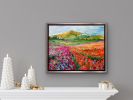Flower Rows | Oil And Acrylic Painting in Paintings by Checa Art. Item made of canvas & synthetic