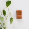 Small Wide Leather Wall Strap [Flat End] | Storage by Keyaiira | leather + fiber | Artist Studio in Santa Rosa. Item made of leather