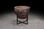 Fir Crosscut End Table Set | Tables by Urban Lumber Co.. Item made of wood with steel