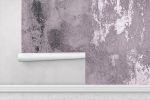 Soft Aubergine Plaster - Luxe Textures Luxury Wallpaper Mural | Wall Treatments by ELLE WALLS