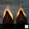 Drova Handmade Terracotta Tealight Holder (Pack of 2) | Candle Holder in Decorative Objects by Lit Lamps - Sustainable Mindful Lighting