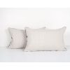 Set of Two Pink Silk Ikat Pillow with Tulip Pattern, Handloo | Cushion in Pillows by Vintage Pillows Store