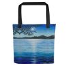 Tote Bag - Nocturned - Tonalism Moonlit Night Scene | Work by Eman's Gallery