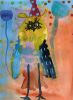 Happy New Year  Owl - Original Watercolor | Watercolor Painting in Paintings by Rita Winkler - My Art, My Shop -by Rita ... Where Every Stroke Speaks of Joy and Inclusion. Item made of paper compatible with contemporary and modern style