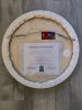 "Connection (round)" 20" diameter wall sculprure | Wall Sculpture in Wall Hangings by Natasha Kanevski. Item made of wood with canvas works with minimalism & contemporary style