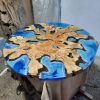 Ocean Epoxy Coffee Table | Tables by Ironscustomwood. Item made of wood with synthetic